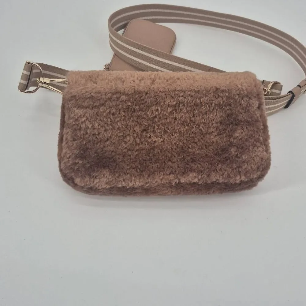 Kate Spade New York Rosie Faux Fur Small Flap Crossbody